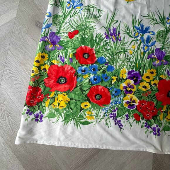 Vintage Garden Party Floral House Dress Dressing Gown Caftan Muumuu 70s 60s - Picture 4 of 11